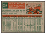 1959 Topps Baseball #312 Don Newcombe Reds EX-MT 527248