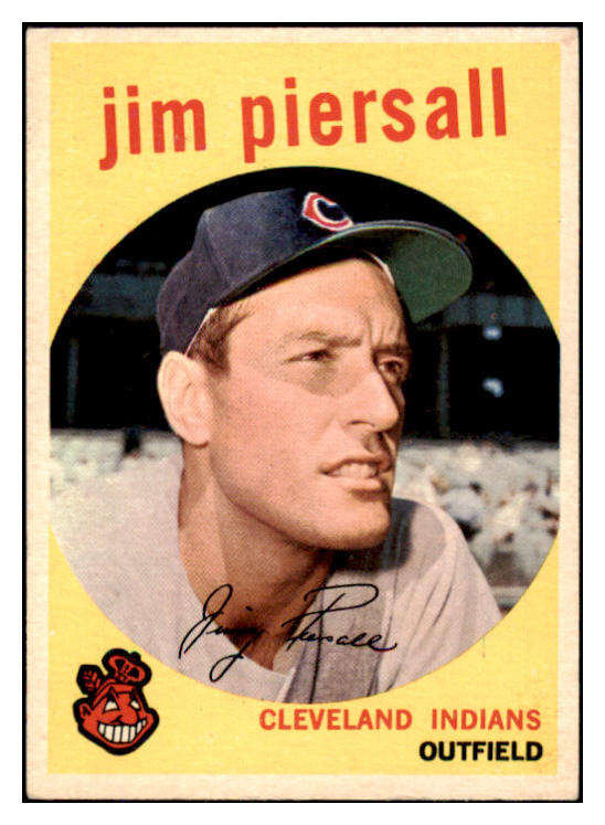 1959 Topps Baseball #355 Jimmy Piersall Indians EX-MT 527249
