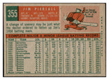 1959 Topps Baseball #355 Jimmy Piersall Indians EX-MT 527249