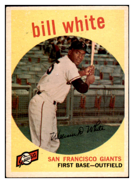 1959 Topps Baseball #359 Bill White Giants EX-MT 527251