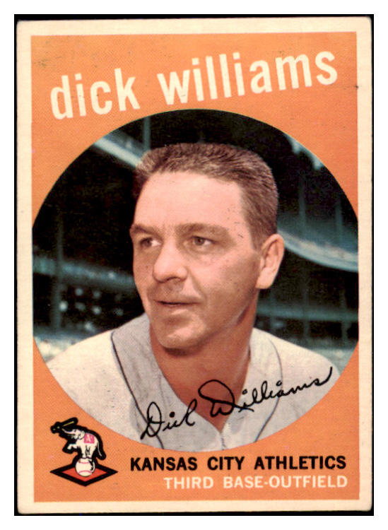 1959 Topps Baseball #292 Dick Williams A's EX-MT 527253