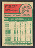 1975 Topps Baseball #540 Lou Brock Cardinals EX-MT 527262