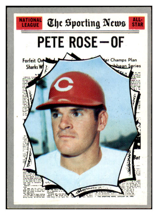 1970 Topps Baseball #458 Pete Rose A.S. Reds EX-MT 527290