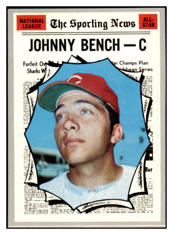 1970 Topps Baseball #464 Johnny Bench A.S. Reds EX-MT 527298