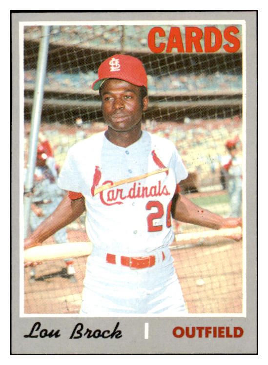 1970 Topps Baseball #330 Lou Brock Cardinals EX-MT 527301