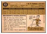 1960 Topps Baseball #083 Tony Kubek Yankees VG-EX 527309