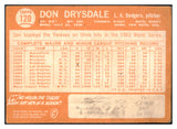 1964 Topps Baseball #120 Don Drysdale Dodgers VG-EX 527341