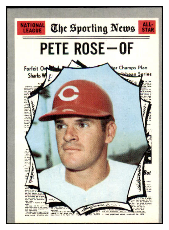 1970 Topps Baseball #458 Pete Rose A.S. Reds VG-EX 527352