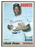 1970 Topps Baseball #500 Hank Aaron Braves VG-EX 527354