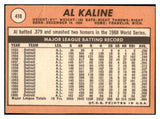 1969 Topps Baseball #410 Al Kaline Tigers VG-EX 527366