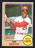 1968 Topps Baseball #520 Lou Brock Cardinals VG-EX 527367