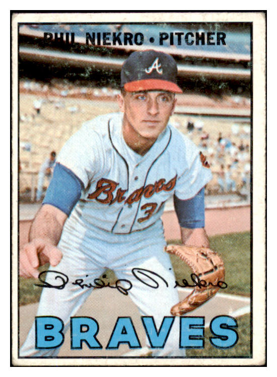 1967 Topps Baseball #456 Phil Niekro Braves VG-EX 527370