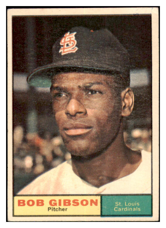 1961 Topps Baseball #211 Bob Gibson Cardinals VG-EX 527376