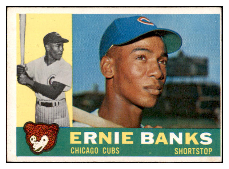 1960 Topps Baseball #010 Ernie Banks Cubs VG-EX 527384