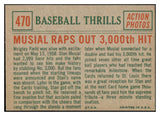1959 Topps Baseball #470 Stan Musial IA Cardinals VG-EX 527391