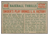 1959 Topps Baseball #468 Duke Snider IA Dodgers VG-EX 527396