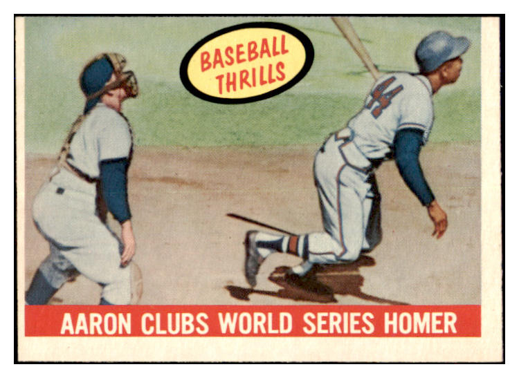 1959 Topps Baseball #467 Hank Aaron IA Braves VG-EX 527397