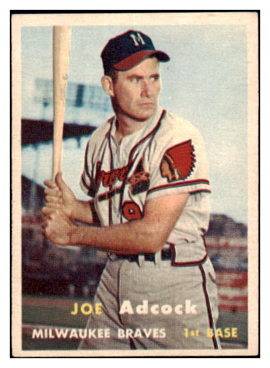 1957 Topps Baseball #117 Joe Adcock Braves EX-MT 527417