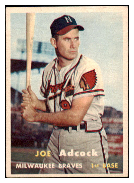 1957 Topps Baseball #117 Joe Adcock Braves EX-MT 527417