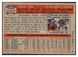1957 Topps Baseball #242 Charlie Neal Dodgers EX-MT 527419