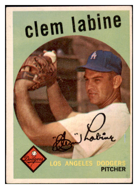 1959 Topps Baseball #403 Clem Labine Dodgers EX 527422
