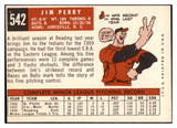 1959 Topps Baseball #543 Jim Perry Indians EX+/EX-MT 527469