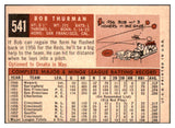 1959 Topps Baseball #541 Bob Thurman Reds VG-EX 527474