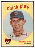 1959 Topps Baseball #538 Chick King Cubs EX 527478