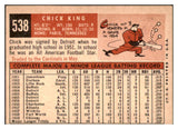 1959 Topps Baseball #538 Chick King Cubs EX 527478