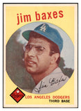 1959 Topps Baseball #547 Jim Baxes Dodgers EX 527479