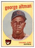 1959 Topps Baseball #512 George Altman Cubs EX 527481