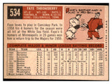 1959 Topps Baseball #534 Faye Throneberry Senators EX-MT 527483
