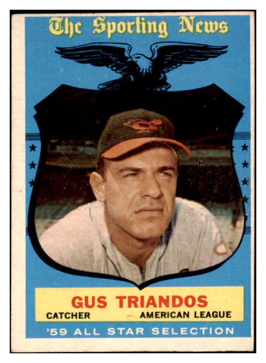 1959 Topps Baseball #568 Gus Triandos A.S. Orioles EX-MT 527486