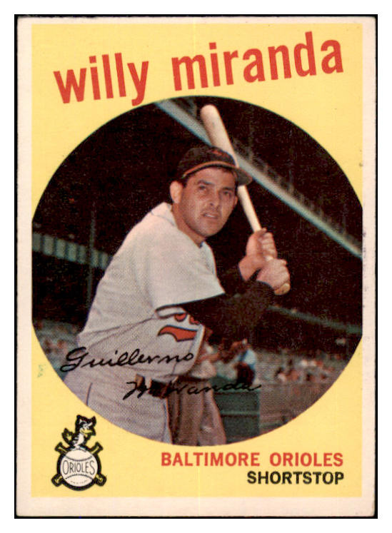 1959 Topps Baseball #540 Willie Miranda Orioles EX-MT 527489