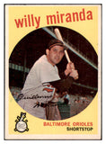 1959 Topps Baseball #540 Willie Miranda Orioles EX-MT 527489