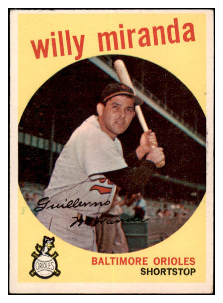 1959 Topps Baseball #540 Willie Miranda Orioles EX-MT 527489