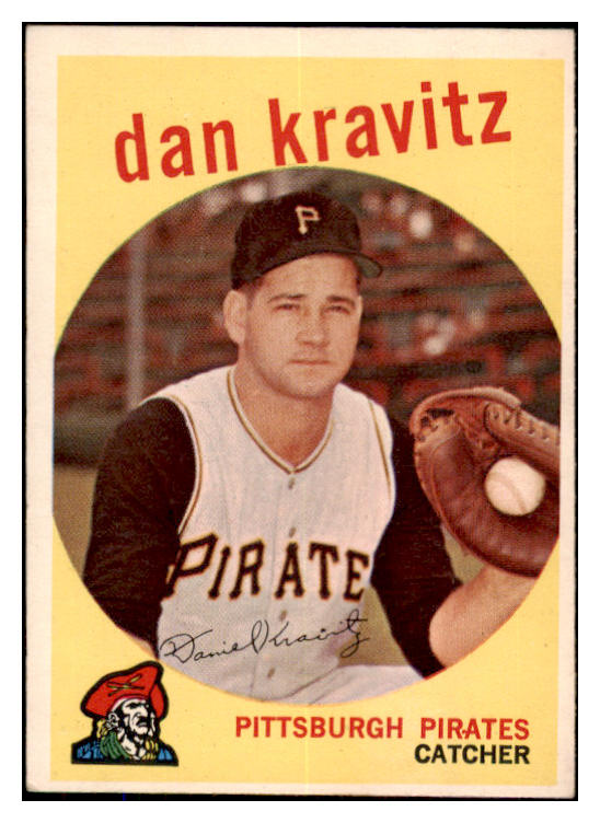 1959 Topps Baseball #536 Danny Kravitz Pirates EX-MT 527492