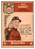 1959 Topps Baseball #551 Fred Haney A.S. Braves EX-MT 527494