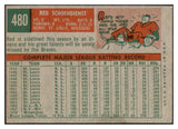 1959 Topps Baseball #480 Red Schoendienst Braves VG-EX 527495