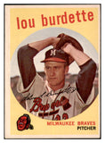 1959 Topps Baseball #440 Lou Burdette Braves EX 527496