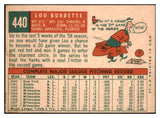 1959 Topps Baseball #440 Lou Burdette Braves EX 527496