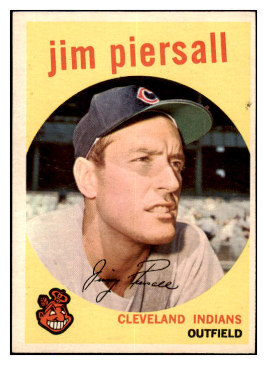 1959 Topps Baseball #355 Jimmy Piersall Indians EX+/EX-MT 527499