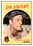 1959 Topps Baseball #355 Jimmy Piersall Indians EX+/EX-MT 527499