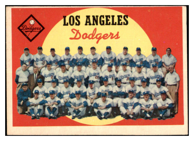 1959 Topps Baseball #457 Los Angeles Dodgers Team VG-EX 527503