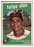 1959 Topps Baseball #102 Felipe Alou Giants EX 527509
