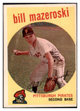 1959 Topps Baseball #415 Bill Mazeroski Pirates EX 527513