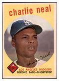 1959 Topps Baseball #427 Charlie Neal Dodgers EX 527514