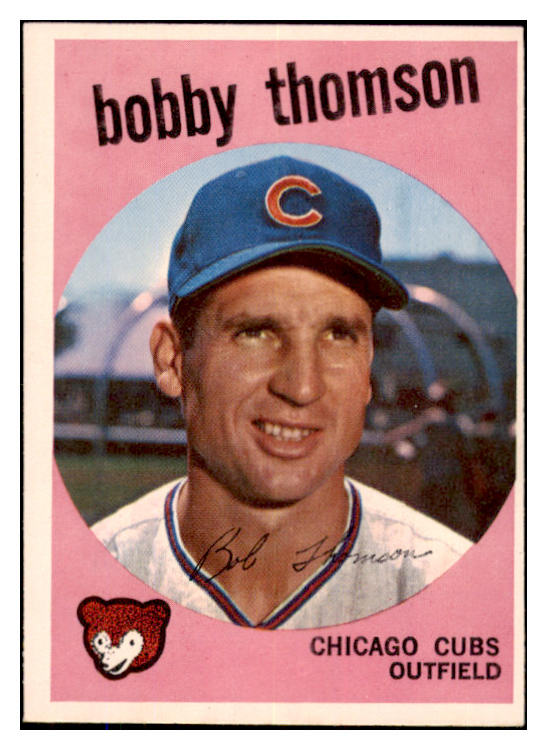 1959 Topps Baseball #429 Bobby Thomson Cubs EX+/EX-MT 527518