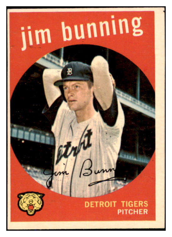 1959 Topps Baseball #149 Jim Bunning Tigers VG-EX 527525
