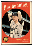 1959 Topps Baseball #149 Jim Bunning Tigers VG-EX 527525